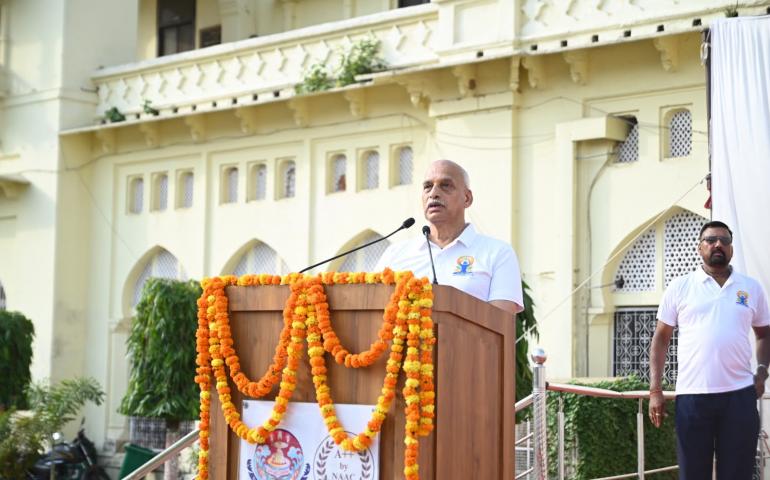 International Day of Yoga 2026 celebrations in Uttar Pradesh Prant - Presidential Address