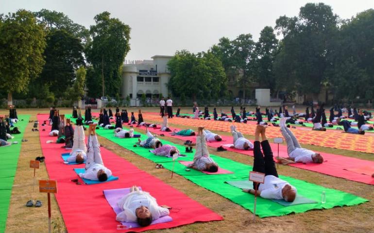 International Day of Yoga 2026 celebrations in Uttar Pradesh Prant - Yoga Session