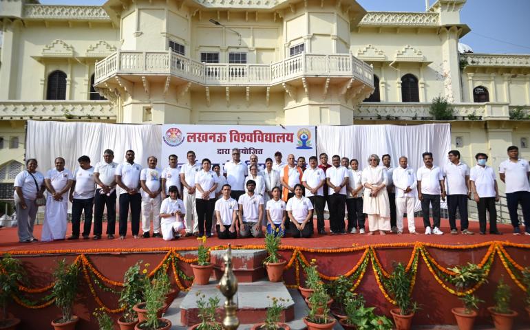 International Day of Yoga 2026 celebrations in Uttar Pradesh Prant - Group photo