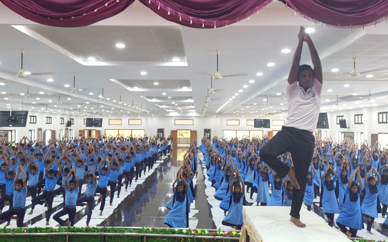 International Day of Yoga 2026 Celebration at VKV Kanyakumari - Yoga Session