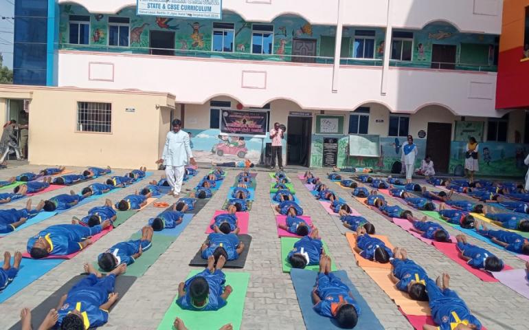 International Day of Yoga Celebration by VK Kallubalu