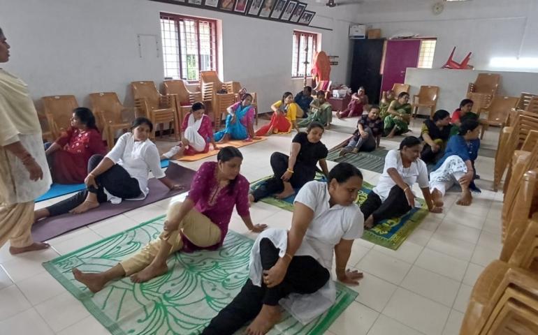 International Day of Yoga celebrated at VKVVF - Kodungallur