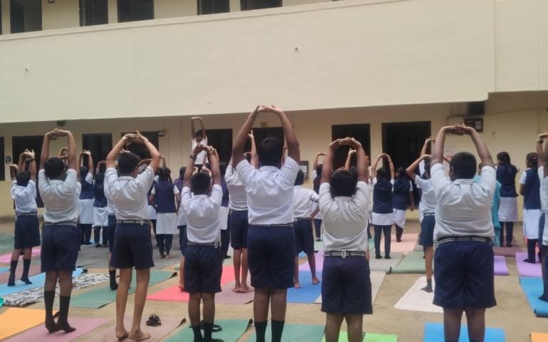 International Day of Yoga Celebrated at Madurai