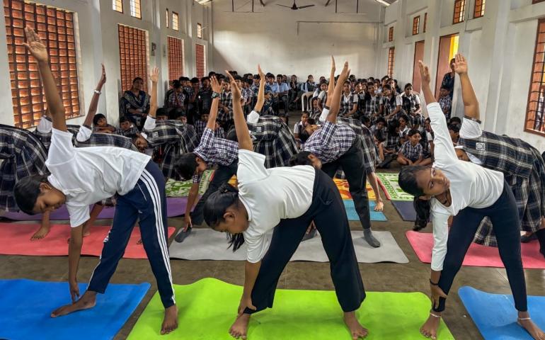 International Day of Yoga 2026 Celebration at HDPY English Medium Senior Secondary School 3