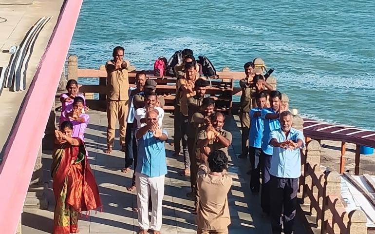International Day of Yoga 2026 celebrated at VRM, Kanyakumari