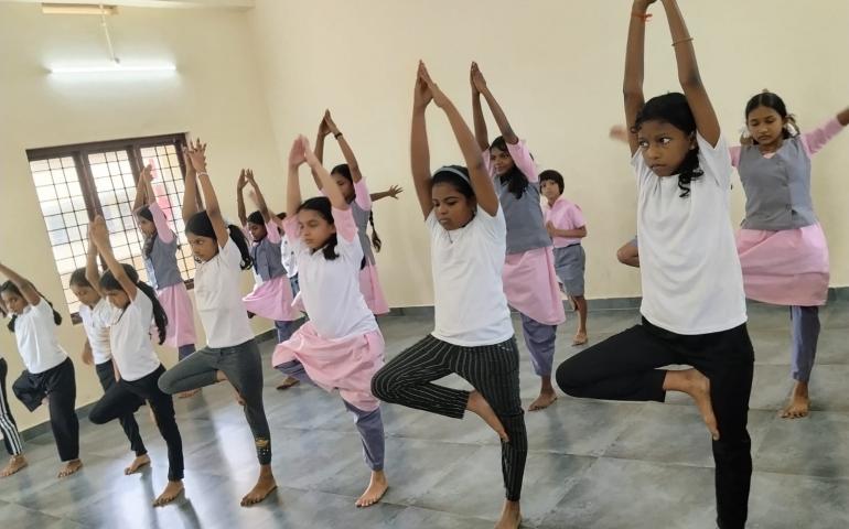 Conclude 12th International Day of Yoga celebrate at VKVVF, Kodungallur