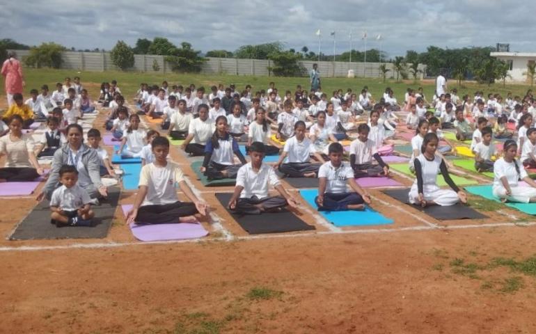 International Day of Yoga 2026 celebrated at Chamarajanagara 1