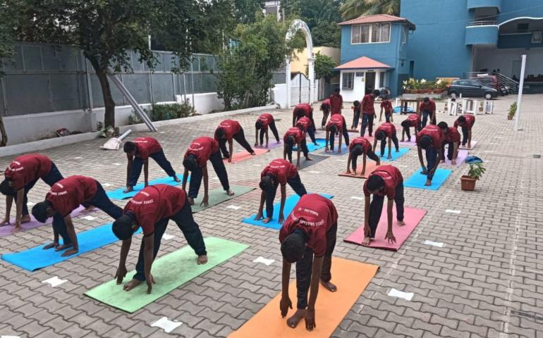 Guru Purnima Celebration organized at Sharada School by VK Hebbal