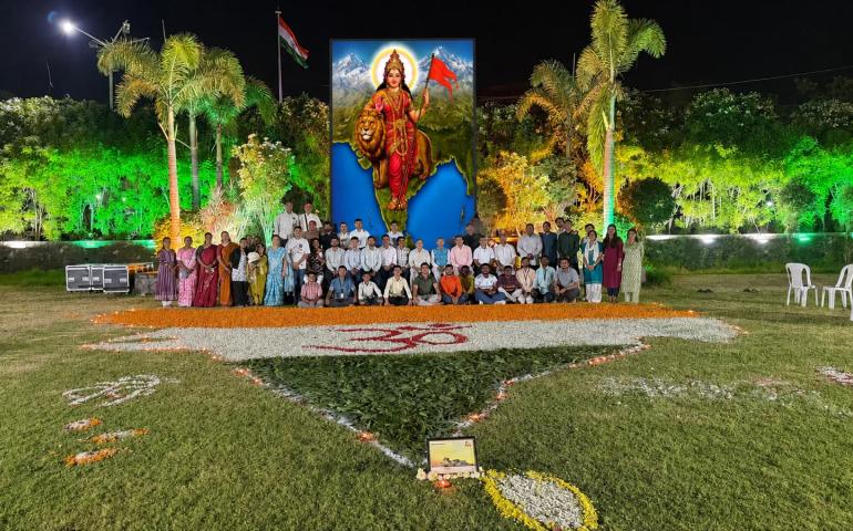 Bharat Mata Aarti occasion of Independence Day organized by VK,Chhatrapati Sambhaji nagar22
