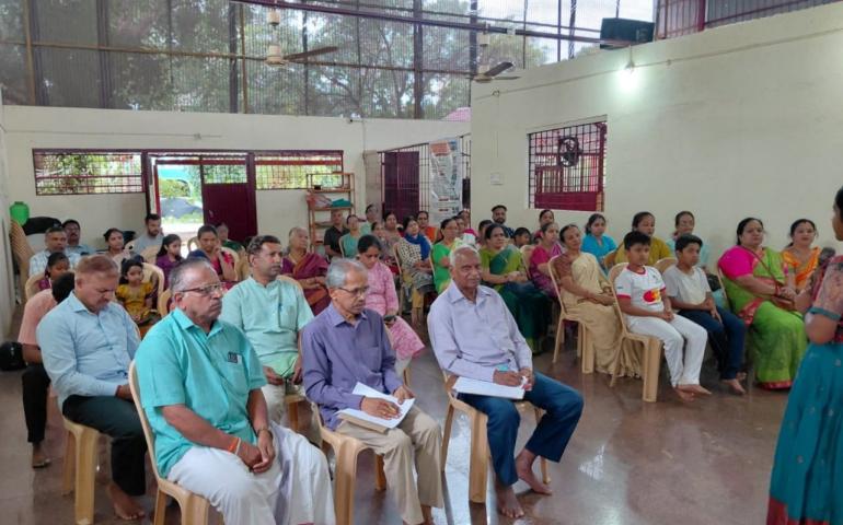 Guru Purnima Celebrated at Shakti Nagar in Mysore