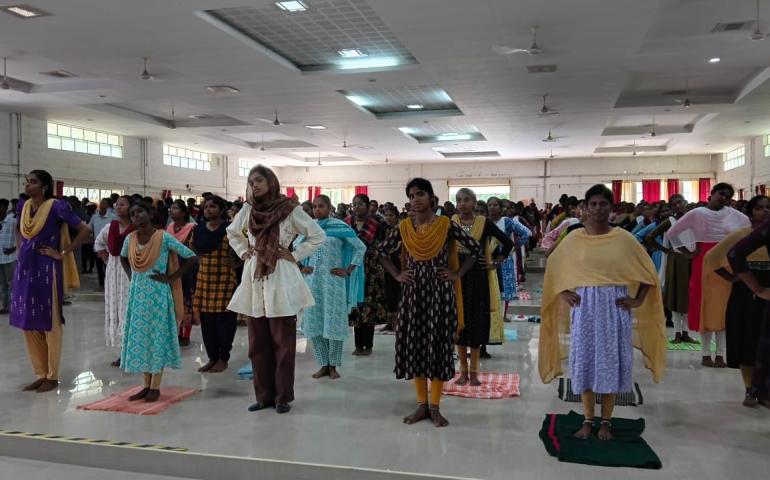 International Day of Yoga 2026 at GVN College in Kovilpatti 2