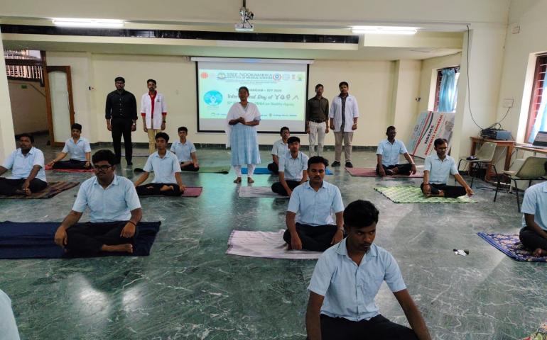International Day of Yoga 2026 at Sree Mookambika Group of Institutions in Kulasekharam