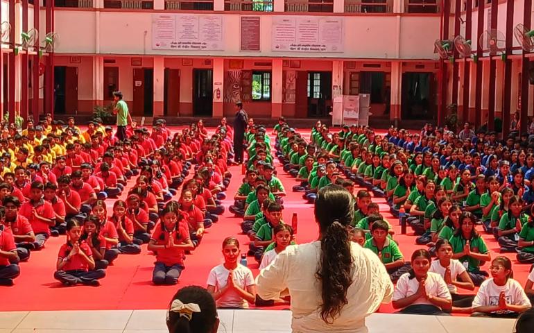 International Day of Yoga Programme at Kendriya Vidyalaya in Pattom 2