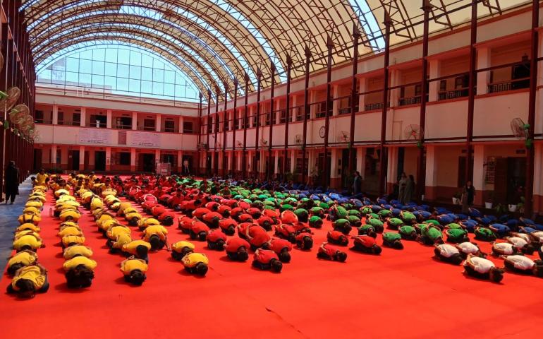 International Day of Yoga Programme at Kendriya Vidyalaya in Pattom