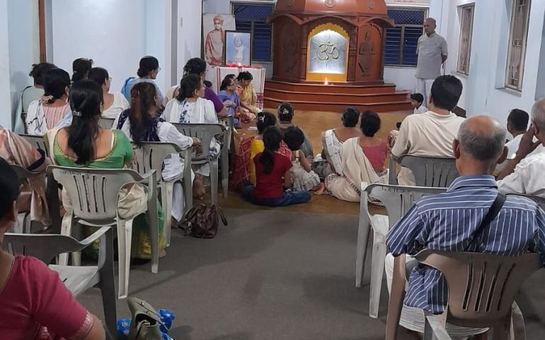 Bhajan Sandhya occasion of the Punya Tithi of Mananeeya Tarun Chandra Goswami Ji orgnized at Kamrup