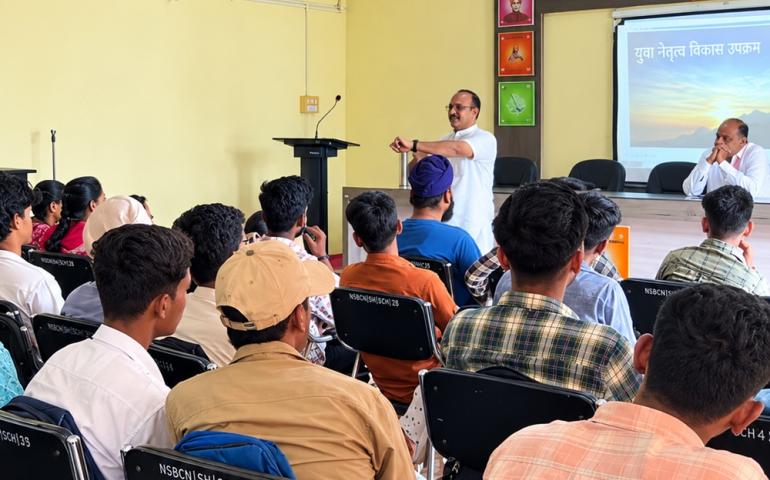 Universal Brotherhood Day Programme at NSB College in Nanded 1