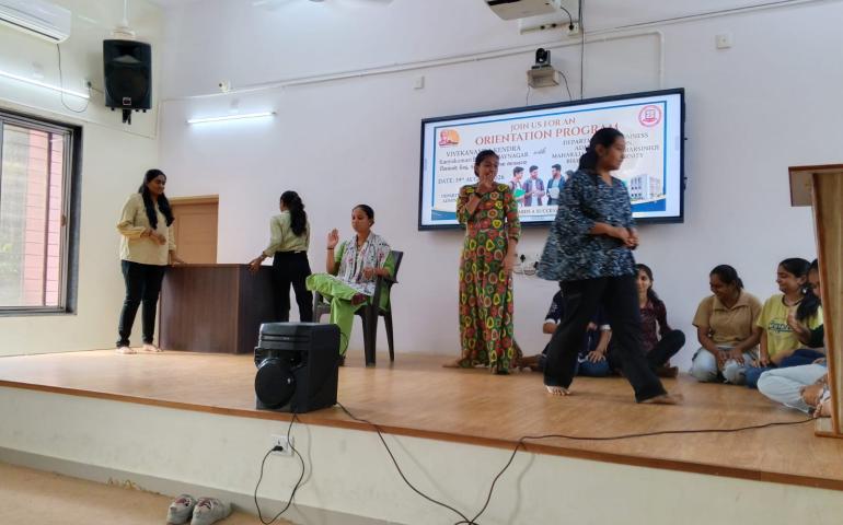 Orientation Program and Ignited Youth Forum Launch to MBA Department at VK, Bhavnagar