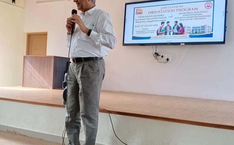 Orientation Program and Ignited Youth Forum Launch to MBA Department at VK, Bhavnagar3