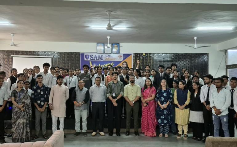 विश्व बंधुत्व दिवस कार्यक्रम का आयोजन सैम ग्लोबल यूनिवर्सिटी भोपाल द्वारा2