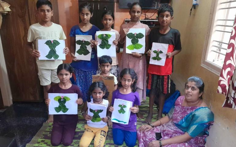Eco-Friendly Clay Ganesha Making Activity at Aanandalayas - Karnataka Prant 2