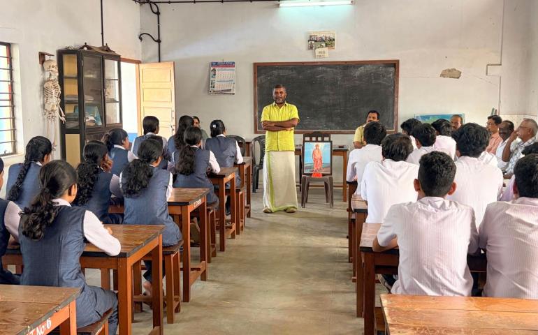 Universal Brotherhood Day Celebration at National Higher Secondary School in Engandiyur