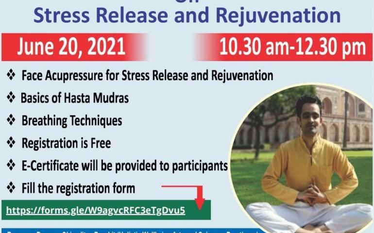 One Day National Webinar On Stress Release and Rejuvenation - Bikaner