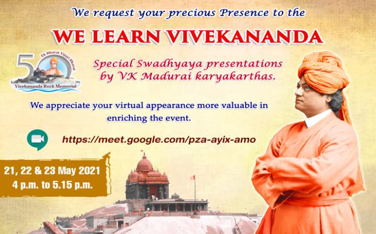 We Learn Vivekananda - invitation