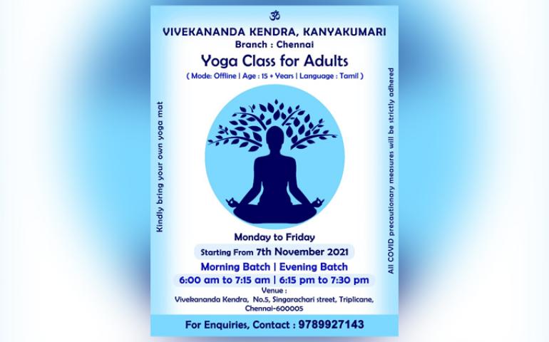 Yoga Class for Adults - Chennai