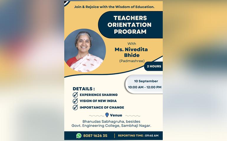 Teachers Orientation Program, Sambhajinagar, Vivekananda Kendra