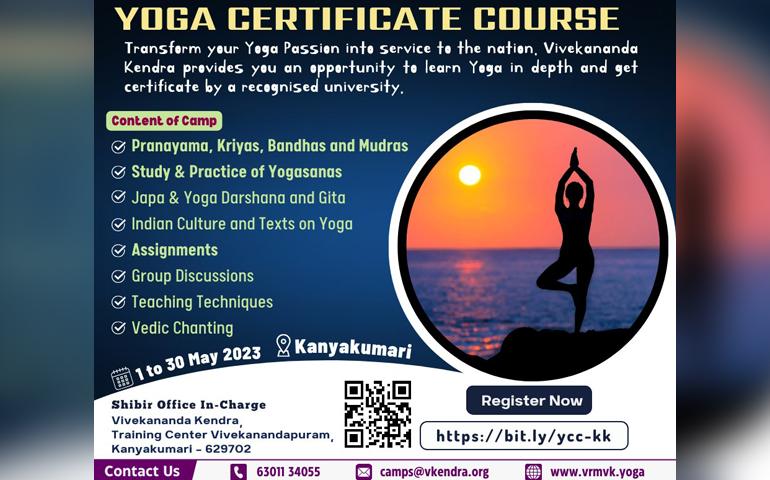 Yoga Certificate Course - Kanyakumari
