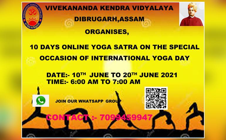 10 Days Online Yoga Satra - Dibrugarh