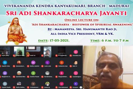 Sri Adi Shankaracharya Jayanti at Madurai 2021