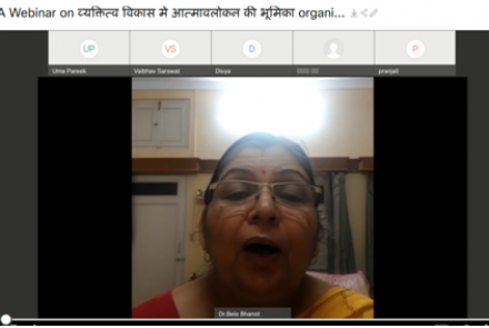 Glimpses of Webinar: Dr. Bela Bhanot