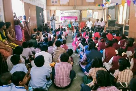 Programme during Cultural Competitions at Vasudevanallur, Tenkasi