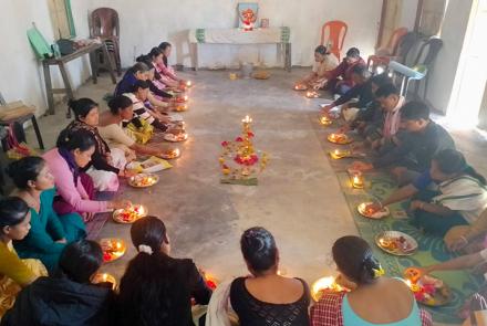 Deepa Puja at Anandalayas in Amarpur