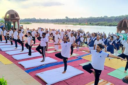 International Day of Yoga celebration at Madhya Prant (1)