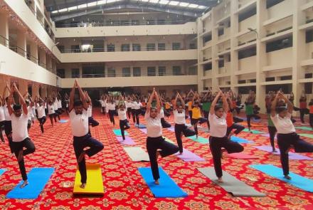 International Day of Yoga celebration at Karnataka Vibhag (1)