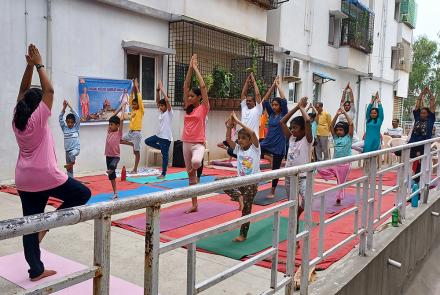 International Day of Yoga Celebration by Telugu Prant 1