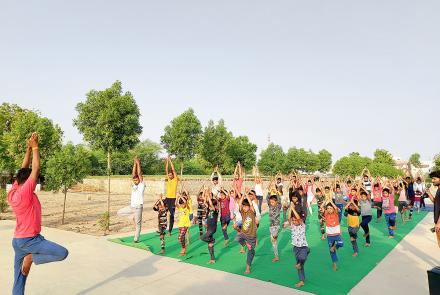 International Day of Yoga celebration at Rajasthan Prant (1)