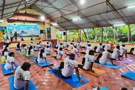 International Day of Yoga Celebration at VK-VVF Kodungallur, vivekananda kendra