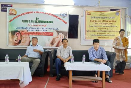 Free Hearing Aid Distribution Camp at Pasighat by Vivekananda Kendra Arun Jyoti