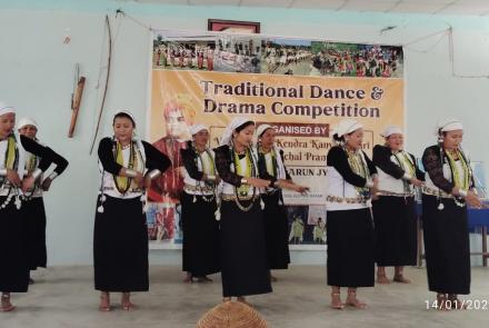 District-Level Traditional Dance and Drama Competition at Leparada