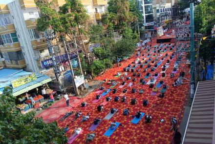 International Day of Yoga 2026 celebrations in Karnataka Prant -Hebbal