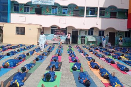 International Day of Yoga Celebration by VK Kallubalu