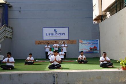 International Day of Yoga Celebration at RJ Public School in Bengaluru - Yoga Dance