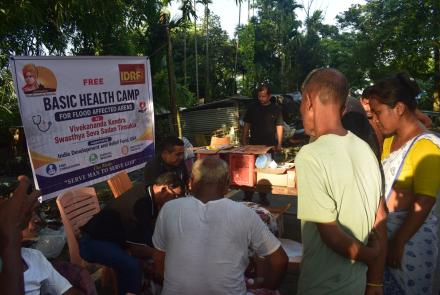 VK Swasthya Seva Sadan Extends Medical Relief to Flood-Affected Communities in Upper Assam