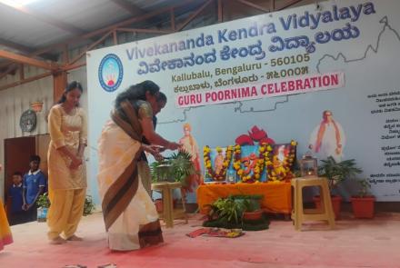 Guru Poornima celebrated at VKV, Kallubalu
