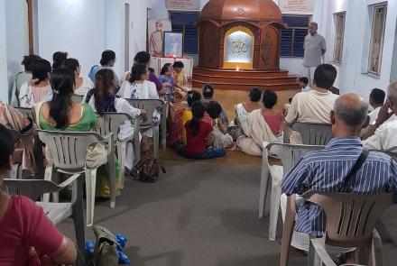 Bhajan Sandhya occasion of the Punya Tithi of Mananeeya Tarun Chandra Goswami Ji orgnized at Kamrup